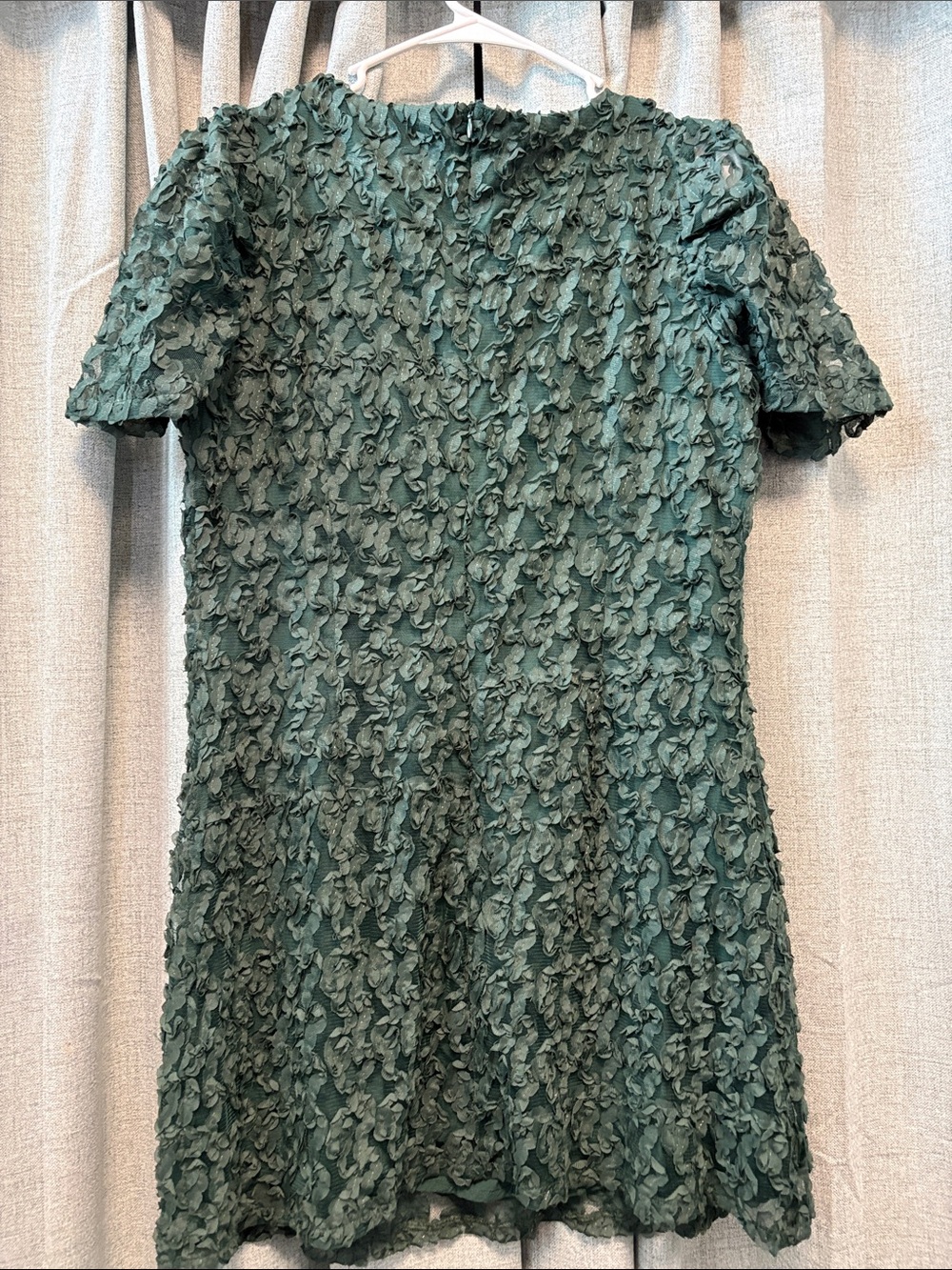 Lulu's Deep Green Textured Dress - Picture 4 of 4